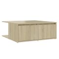 vidaXL Konferenčný stolík, dub sonoma 80x80x31 cm, kompozitné drevo