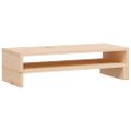 vidaXL Stojan na monitor (52-101)x22x14 cm masívna borovica