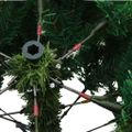 vidaXL Umelý vianočný stromček s 300 LED-i Zelená 240 cm PE a PVC