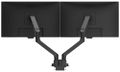 BENQ BDH01 ergonomické rameno na 2x monitor černý Duální držák monitoru, 17-35 palcu, VESA 75×75/100×100, 2-20 kg na rameno, plynové pružiny, ochranné desky stolu