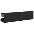 vidaXL Sprchová polica matná čierna 23x6,5x6 cm brúsená nerez.oceľ 304