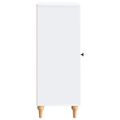 vidaXL Servírovacia skriňa Biela 33 x 34,5 x 90 cm Kompozitné drevo