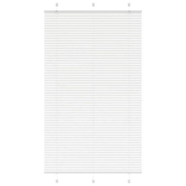 vidaXL plisovaná roleta biela 115x200 cm Šírka látky 114,4 cm