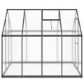 vidaXL Skleník s podkladovým rámom antracitový 224x169x195 cm hliník