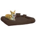 vidaXL Pelech pre psa a vankúš hnedý 135x110x23 cm oxfordská látka