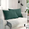 vidaXL Vankúše na pohovku 2 pcs Tmavozelená 70 x 50 cm