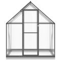vidaXL Skleník s základovým rámom antracitový 169x114x202 cm hliník