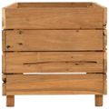 vidaXL Vyvýšený záhon 100x40x38 cm, recyklované tíkové drevo a oceľ