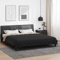 vidaXL Letná prikrývka 240 x 200 cm Leto 200 gsm Čierna a taupe