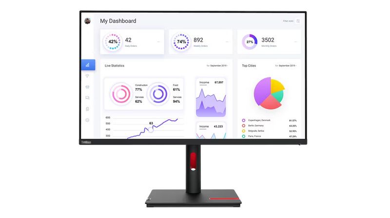 Lenovo ThinkVision/T32p-30/31,5''/IPS/4K UHD/60Hz/6ms/Black/3R