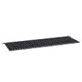 vidaXL Podložka na záhradnú lavičku čierne kocky 150x50x3 cm látka