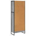 vidaXL Knižnica 60 x 30 x 155 cm Kompozitné drevo Sivý Sonoma