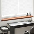vidaXL Parapetné dosky Hnedé drevo 140 x 25 x 4,5 cm PVC