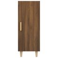 vidaXL Komoda hnedý dub 34,5x34x90 cm spracované drevo