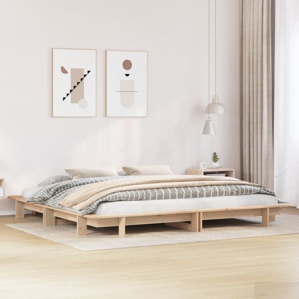 vidaXL Posteľ bez matraca 160x200 cm masívna borovica