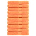 vidaXL Prémiové uteráky SOLUND 10 ks oranžová 100x200cm 600 g/m2