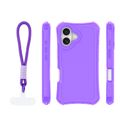 Puzdro Safepop s popruhom pre iPhone 16 6,1" fialové