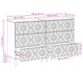 vidaXL Servírovacia skriňa 2 ks 60 x 33,5 x 75 cm Masívne mango drevo