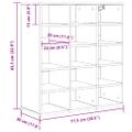 vidaXL Skriňa na topánky 77,5 x 30 x 83,5 cm Kompozitné drevo Biela