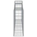 vidaXL Oblúkové gabionové koše 12ks 300x30x80/100cm pozinkované železo