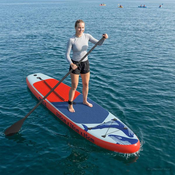 vidaXL Vodný skúter Inflatable Stand Up Paddle Board SCYLLA Modrá pre