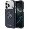 Guess HC PU FW RESIN LOGO BLUE puzdro pre iPhone 17 Pro 6,3"