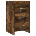 vidaXL Nočné stolíky Dymový dub 40 x 36 x 70 cm Kompozitné drevo