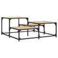 vidaXL Konferenčný stolík dub sonoma 87,5x87,5x40 cm kompozitné drevo