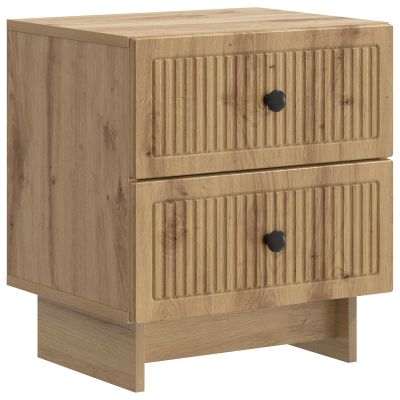 vidaXL Nočný stolík Dub artisan 43 x 34,5 x 47,5 cm Kompozitné drevo
