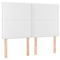 vidaXL Čelo postele biele 144x5x118/128 cm umelá koža