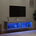 vidaXL TV skrinky s LED svetlami 2 ks sivé sonoma 60x30x30 cm