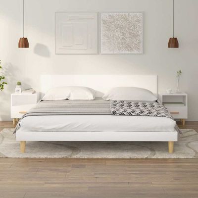 vidaXL Nočné stolíky 2 ks biele 40x35x47 cm