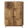 vidaXL Servírovacia skriňa Staré drevo 66 x 34,5 x 90 cm