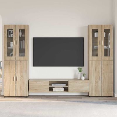 vidaXL Zostava TV skriniek FLORIN 3 pcs Sonoma dub Kompozitné drevo