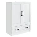 vidaXL Servírovacia skriňa Biela 66 x 34,5 x 92 cm Kompozitné drevo