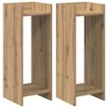 vidaXL Stojan na rastliny 2 ks Dub artisan 30 x 30 x 80 cm