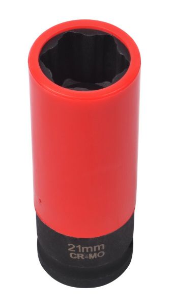 Náhradná hlavička pre rázové utahováky, 1/2 ", 21 mm, s krytkou na ALU QUATROS