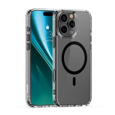 Farebné Mag puzdro Etteri pre iPhone 16 Pro Max 6,9" čierne