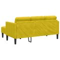 vidaXL Sada pohoviek 2 ks Žltá Polyester
