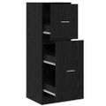 vidaXL Lekárenský kabinet Čierny dub 40 x 41 x 118 cm Kompozitné drevo
