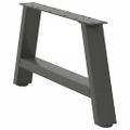 vidaXL Nohy konferenčného stolíka v tvare A, 2 ks, antracitové, 70 x (30-31) cm, oceľ