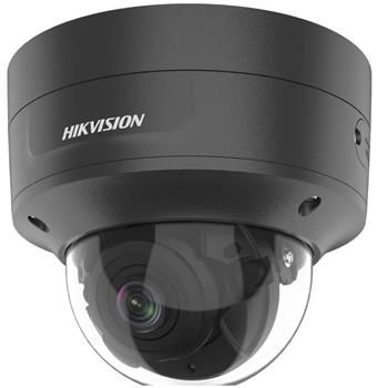 Hikvision 8MPix IP Dome AcuSense kamera; IR 30 m, Audio, Alarm, IK10; čierna