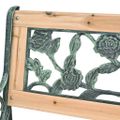 vidaXL Záhradná lavička 122 cm, drevo