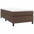 vidaXL Boxspring posteľ s matracom hnedá 90x190 cm umelá koža