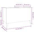vidaXL Skrinka na platne betónovosivá 74,5x38x48 cm kompozitné drevo