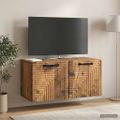 vidaXL Nástenná TV skrinka Nástenný Staré drevo 59,5 x 31 x 30 cm