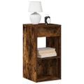 vidaXL Nočné skrinky so zásuvkou 2 ks tmavý dub 35x34x66,5 cm