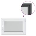 vidaXL Otočné a sklopné okno do suterénu RISOR 80 x 70 cm PVC a sklo