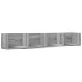 vidaXL Nástenné skrinky 2 ks sivé sonoma 80x35x36,5cm kompozitné drevo