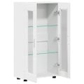 vidaXL Servírovacia skriňa FLORIN 55,5 x 29 x 100 cm Biela